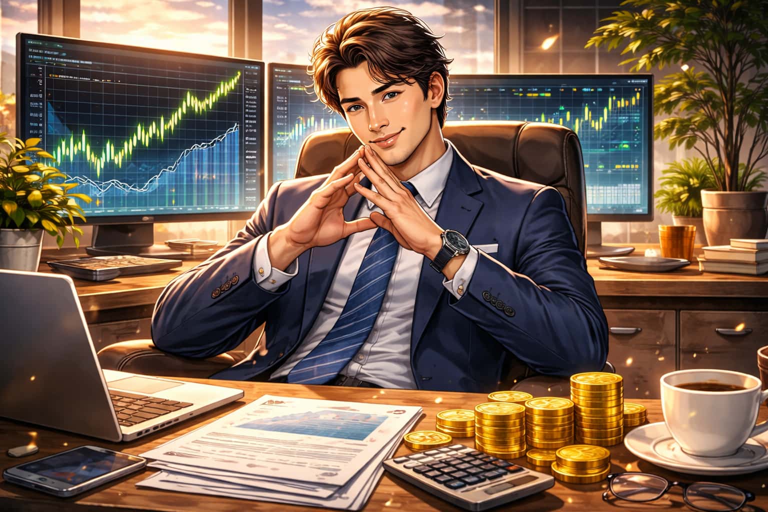 猫的时光 - 财经博主 画图留白