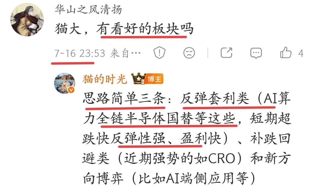 猫的时光 - 财经博主 画图留白